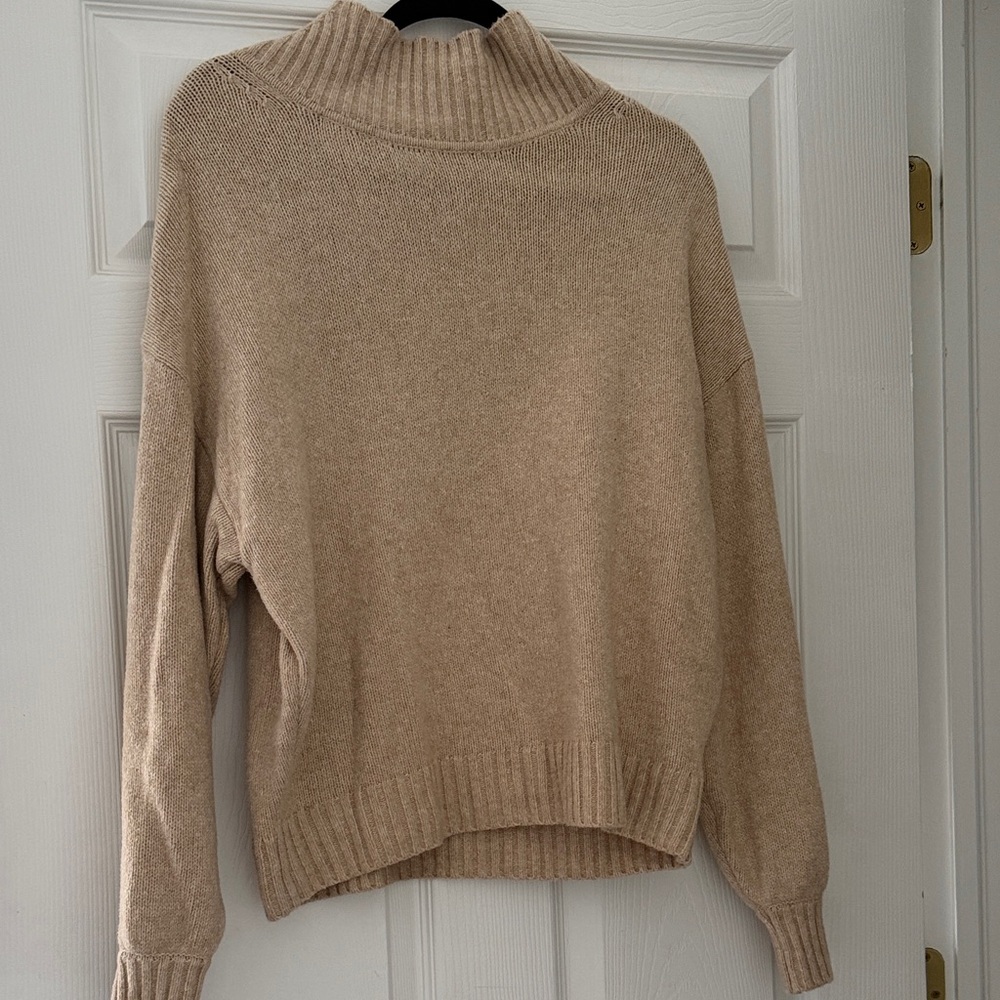 GAP Tan Cowl Neck Sweater